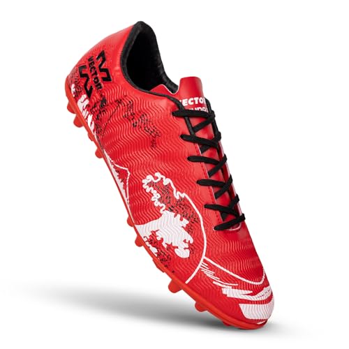 Image of Vector X Acura Series High-Performance Athletic Football Studs|Turf Shoe|Fully Embossed Synthetic Upper+ High Strength TPU Sole|Practice & Training Footwear Sports Shoes for Boys Men Adult