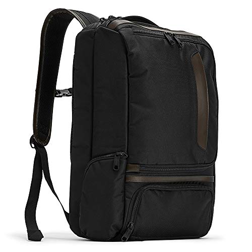 eBags Professional Slim Laptop Backpack with Leather Trim for Travel, School & Business