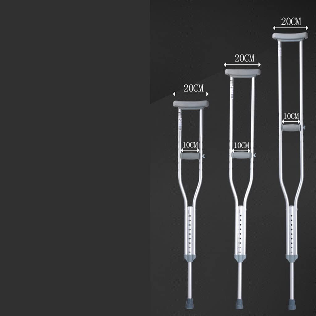 GCX- Muletas for Las Axilas, muletas for Personas Mayores, bastón Ligero, bastón Antideslizante médico, telescópico Ajustable en Altura Firma (Size : 92-112cm)