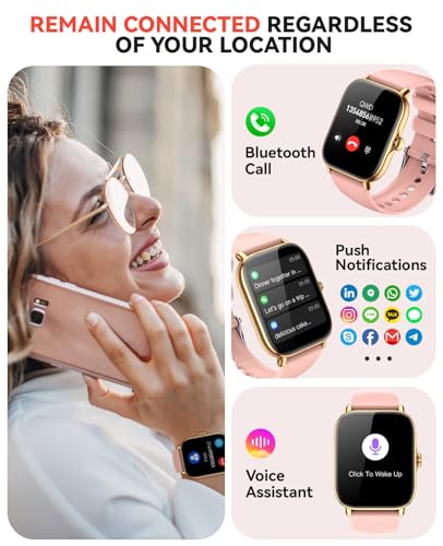 Image of Smart Watch for Women Men- Answer /Make Call, 2025 IP68 Waterproof Fitness Step Sleep Tracker Watch with Monitor Activity Counter Smartwatch for Andriod iPhone iOS Samsung Compatible