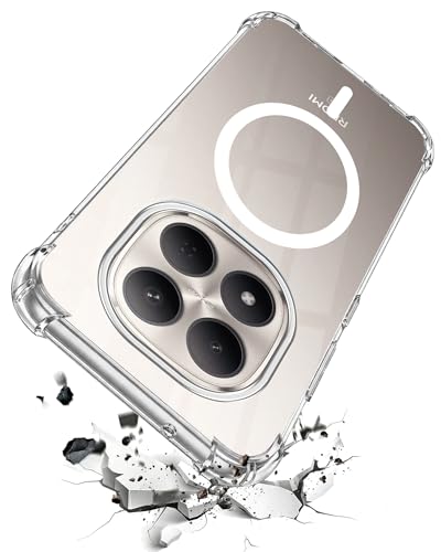 Image of Jkobi Shockproof Crystal-Clear Back Cover for Xiaomi Redmi Note 15 Pro 5G (Magsafe Wireless Support | Drop & Camera Protection | Hard Polycarbonate)