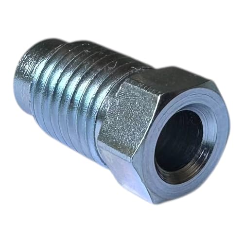 PrecisionGeek - Screw Connection M10 x 1 for Brake Line 4.75 mm Flange E Type D Professional Connector DIN/ISO 1651 Compliant Galvanised Steel (6)