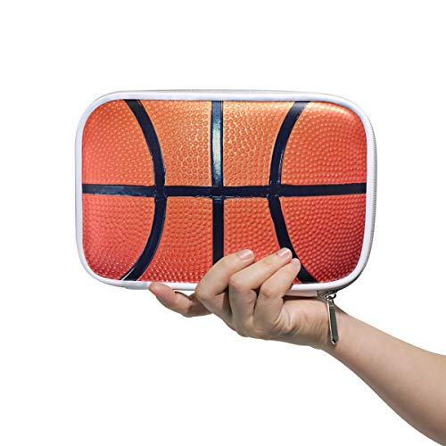 Image of Pencil Case Ball Basketball Pencil Bag Pen Pouch Big Capacity Makeup Brush Bag for Kids Girls Boys Women School College