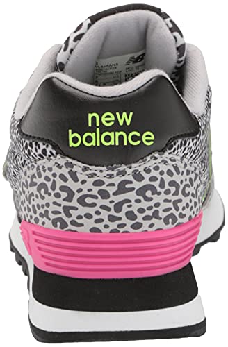 New Balance Women's 515 V3 Sneaker, Light Aluminum/Black/Pink, 8.5 #TOP2