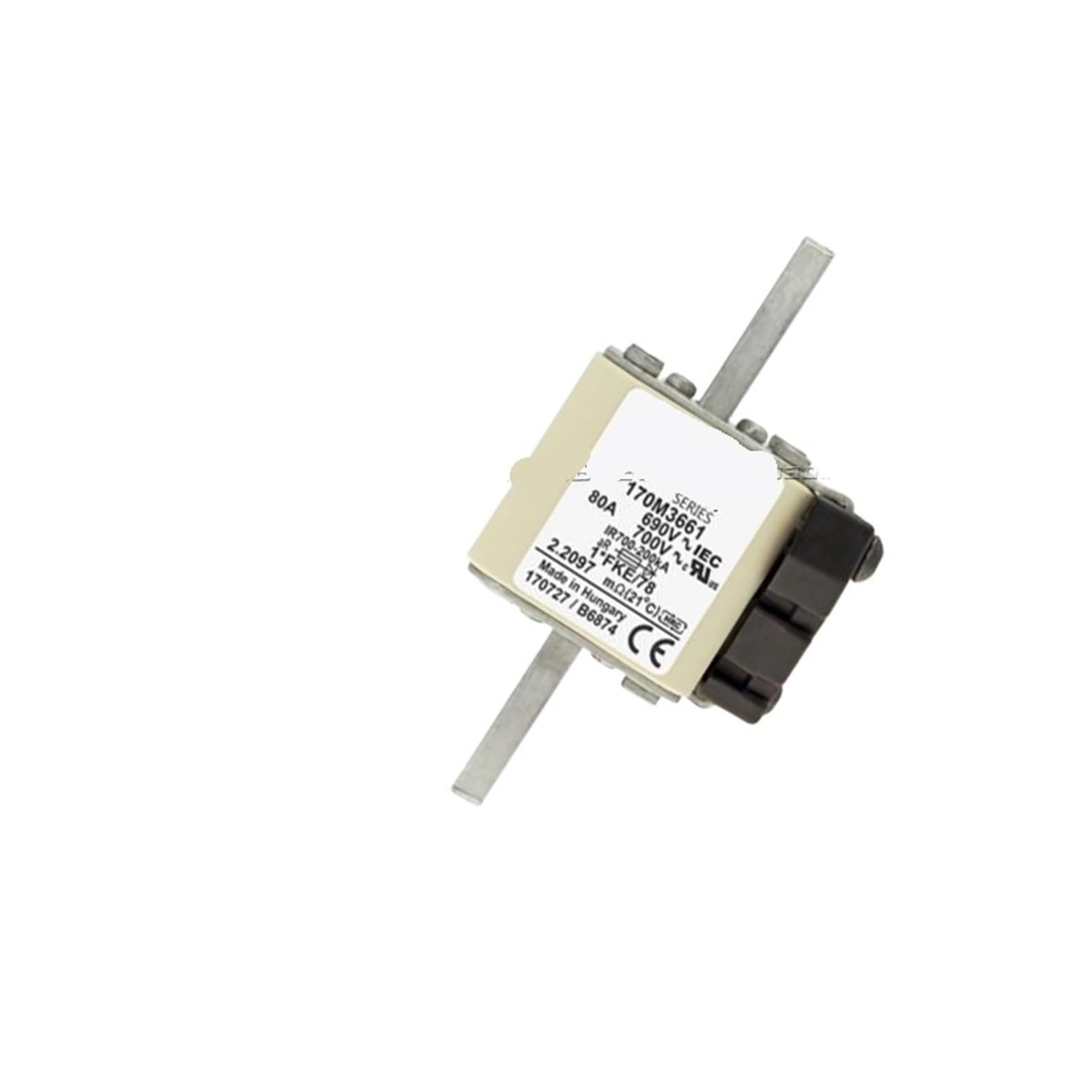 Fusible rapide 170M3664 stoppez la casse des semi conducteurs sensibles avec 170M3665