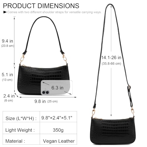 Image of Shoulder Bag for Women Retro Hobo Handbags Cross Body Purses