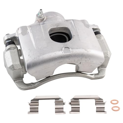 Image of TRQ Front Right Brake Caliper w /Bracket Passenger Side