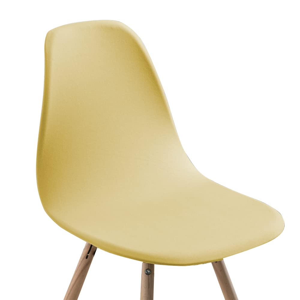 Housses Chaise Salle à Manger Scandinaves Housses de Chaise scandinave Lot de 6 Extensible Housse de Protection de Chaise scandinave Jaune
