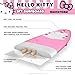 Hello Kitty 8ft Surfboard by Wavestorm | Graphic top Deck with high Density Slick Bottom | for Kids and Adults | Foam Construction with Accessories | Includes Basic Leash