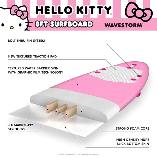 Wavestorm Hello Kitty 8ft Surfboard