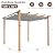 10x10 Aluminum Pergola with Adjustable Louvered Roof & Retractable Canopy, Heavy Duty Outdoor Patio Gazebo with Double Shade Cover, Wood Grain Metal Pergola for Backyard, Deck, Garden – Easy Assembly