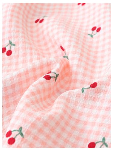 Image of BEAUDRM Women's Two Piece Pajama Sets Allover Print Short Sleeve Sleepwear Button Down Shirt and Bow Shorts Pj Set Loungewear