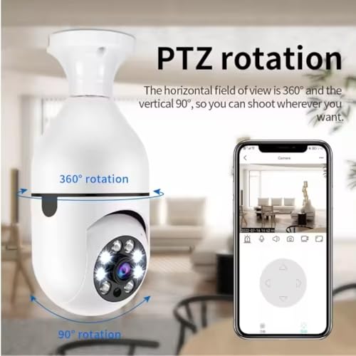 Maizic Smarthome 3MP WiFi Bulb CCTV Camera 300 g - Image 5