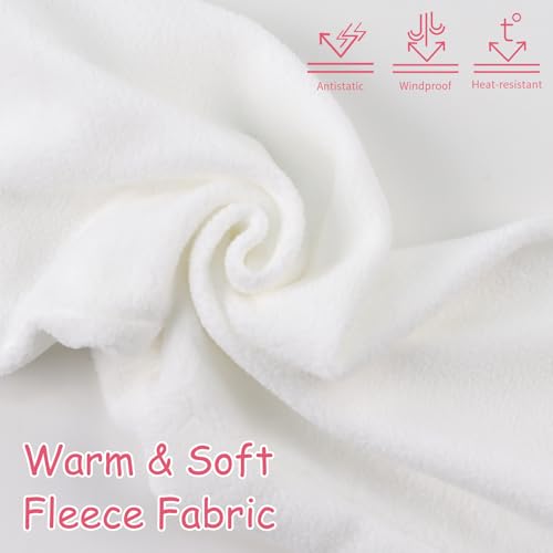 Zsedrut Toddler Winter Scarf Girls Fleece Neck Warmer Solid Color Warm Scarves3