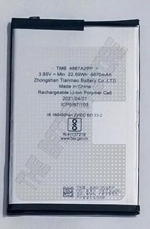Image of THE BATTERY STORE Original BL -58BT Battery for Tecno Pouvoir 4 /4 Pro /Battery with 1 Year Warranty ****(PPP149)