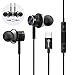 Produktbild Kimwood In Ear USB C Kopfhörer, HiFi-Stereo Kopfhörer mit Ohrstöpseln und Mikrofon für Google Pixel 4/3/2/XL, Huawei P30 pro/P20 pro, iPad Pro 2018,One Plus 6T