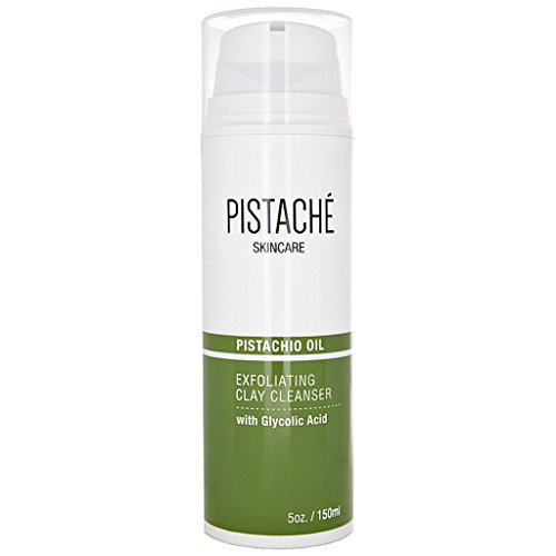 Exfoliating Clay Cleanser with Glycolic Acid by Pistaché Skincare – Foaming Deep Cleanser