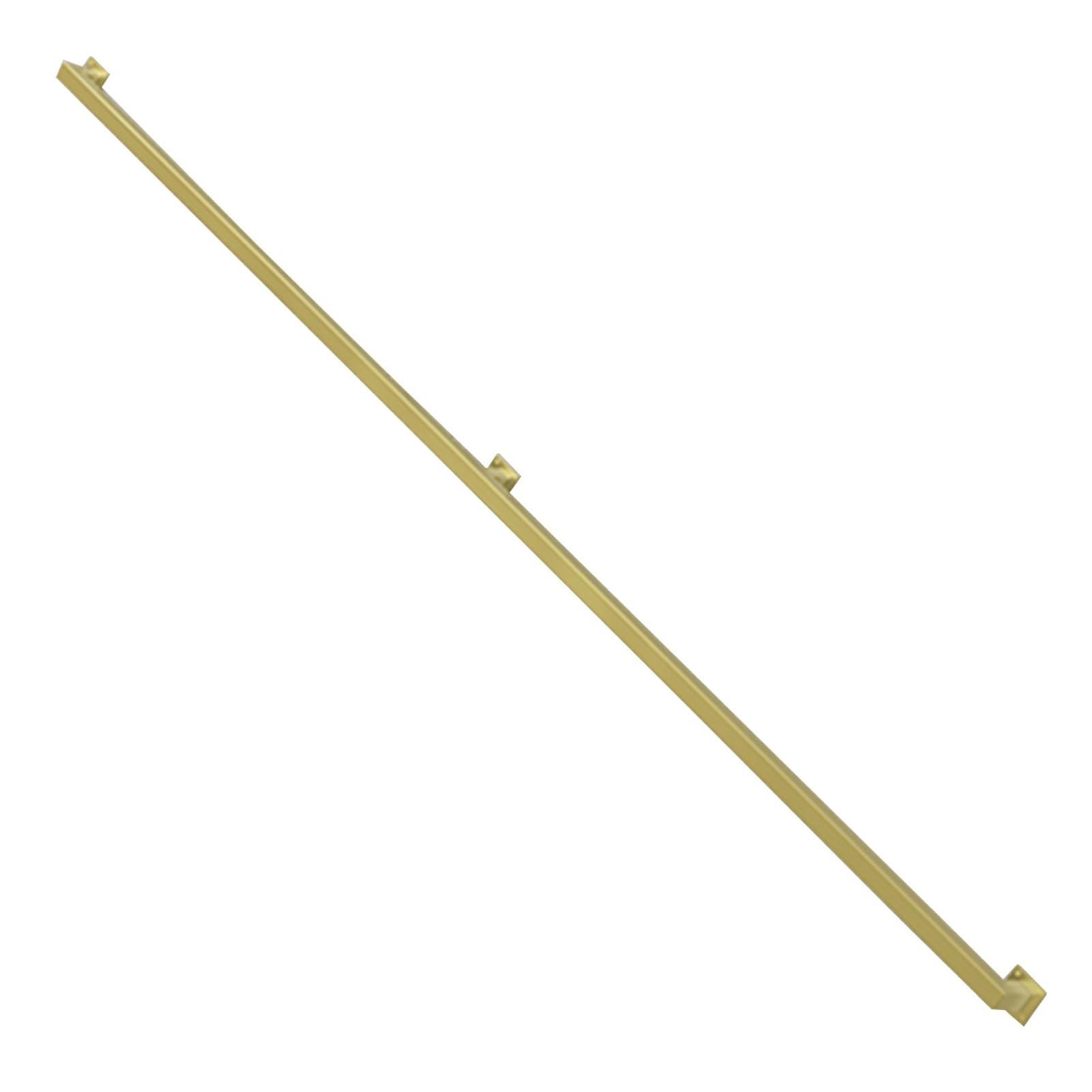 Attrex Gold Black/White/ Metal Wrought Iron Wall Handrail, 1Ft - 20Ft Wall Mounted Banister With Brackets For Outdoor Indoor Stairs Porch Deck Hand Rail Stairway Railing(,14Ft/420Cm)