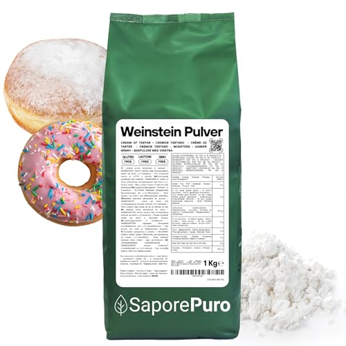 Produktfoto von Weinstein Backpulver 1000 Gr - Cream of tartar - Kaliumtartrat