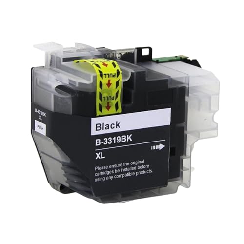 Cartouche LC3319XL noir compatible Brother pour éviter les pannes de texte clair