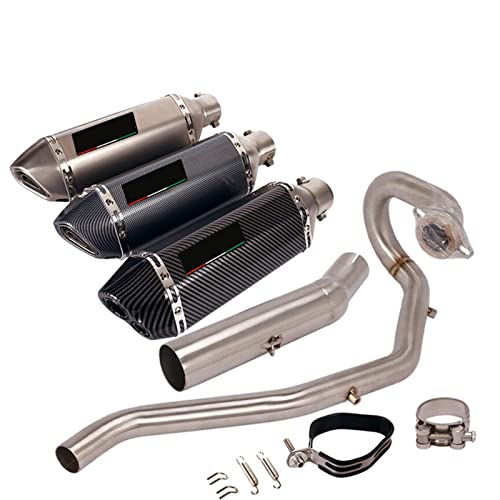 Escape para Yamaha XG250 Tricker con silenciador de 51mm y tubo de enlace medio de acero 3