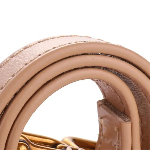 Women’S 1.4Cm Genuine Leather Fashion Belt With Adjustable Gold Buckle For Dresses Shorts And Pants4