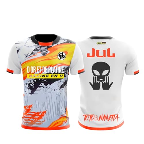 T-Shirt Maillot de Foot JUL Blanc taille 3XL pour vibrer à l'unisson