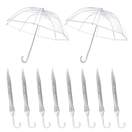 Best compact umbrella disney world MBJZSL Kids Clear Bubble Umbrellas