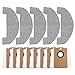 13Pcs Vacuum Parts Fit For MONSGA MS1 MAX Robot Vacuum Cleaner Accessories, 5pcs Microfiber Mop Pads, 8pcs Dust Filtration Collection Bags, Replacement Parts For MONSGA MS1 MAX