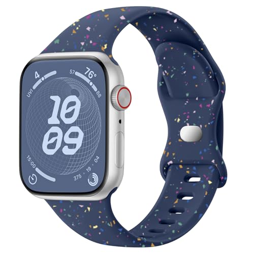 SNBLK Sport Band Compatible with Apple Watch Band 40mm 41mm 42mm 38mm 44mm 45mm 46mm 49mm Women Men, Soft Silicone Waterproof Replacement Strap for iWatch Bands Series 11 10 9 SE 3 ULTRA 8 7