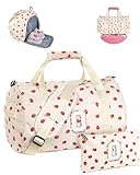 Vogewood Girl's Fashion Trendy Stuff, Girls Gym Bag, Kids Personalized Weekend Duffel Bags with Shoe Compartment, Initial Travel Tote with Makeup Bag, Gift Ideas for Niece Sister (Letter O)