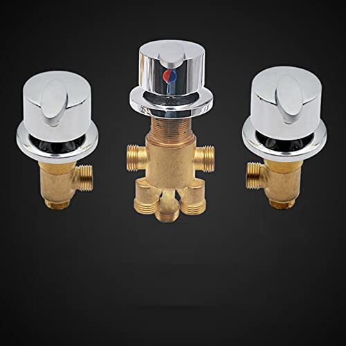 Grifo de bañera de cascada con desviador dividido o de AFUDER, mezclador de agua caliente fría de latón para ducha de mano de montado en la cubierta de baño Cover