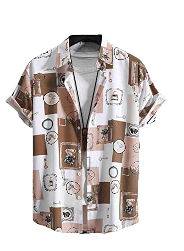 Image of OM SAI LATEST CREATION Shirt for Men | Mens Casual Shirt | Men Stylish Shirt | Men Rayon Printed Shirt | Men's Regular Fit | Men Formal Shirt | Half Sleeve Shirt