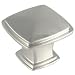 25 Pack - Cosmas 4391SN Satin Nickel Modern Cabinet Hardware Knob - 1-1/4" Inch Square