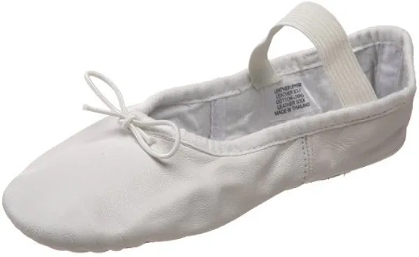 Bloch Dance Girl's Dansoft Full Sole Leather Ballet Slipper/Shoe, White, 11 X-Narrow Little Kid