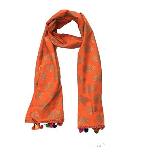 Stole for Women - Summer Collection Scarf, Ethnic Design With Tassel, Cotton Fabric for Girls-image-16