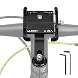 自転車用スマホホルダー - バイク用スマホマウント,180度調整可能衝撃吸収ブラケット ライディングバイクアウトドア電動スクーター旅行ナビ対応