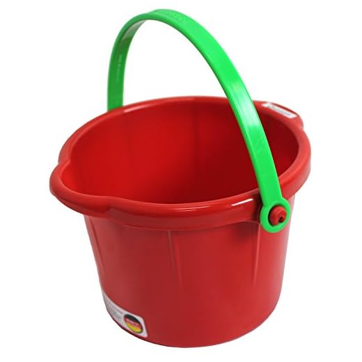 Spielstabil Small Sand Pail - 1.5 Liter - One Pail Included - Colors Vary (Made in Germany)