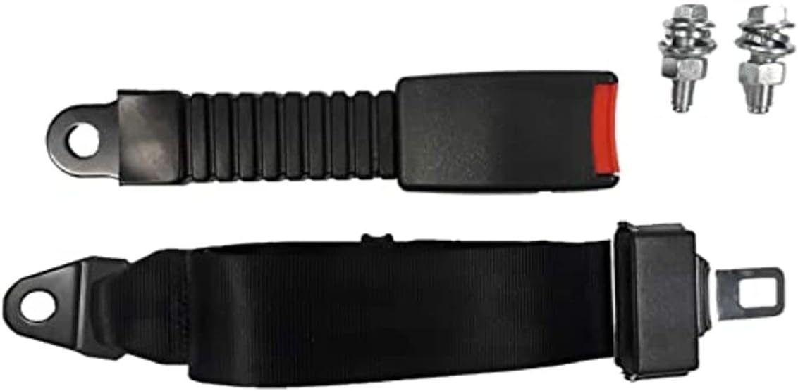 GTW Universal Golf Cart Seat Belt | Includes One 42.5" Lap Belt and Hardware | Compatible with EZGO, Club Car, Yamaha, and Other Golf Carts