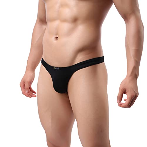 Men's Low Rise Sexy Comfort Underwear Soft Modal T-back Thongs2