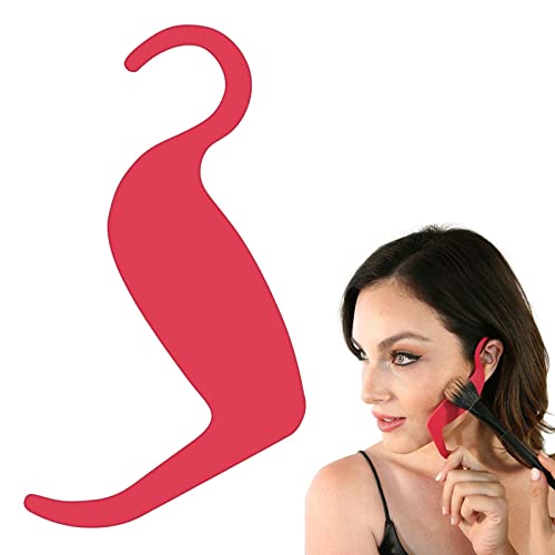 Plantilla de Maquillaje de Curva de contornos | Modelos de la Talladora del delineador de Ojos de la ceja Tarjeta de felicitación,Maquillaje Facial Bronceador para mejillas y Nariz Cover