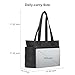 charlore Tote Bag for Women, Puffer Quilted Handbag with Compartments Lightweight Puffy Tote Shoulder Bag for Travel, Work, Gym
