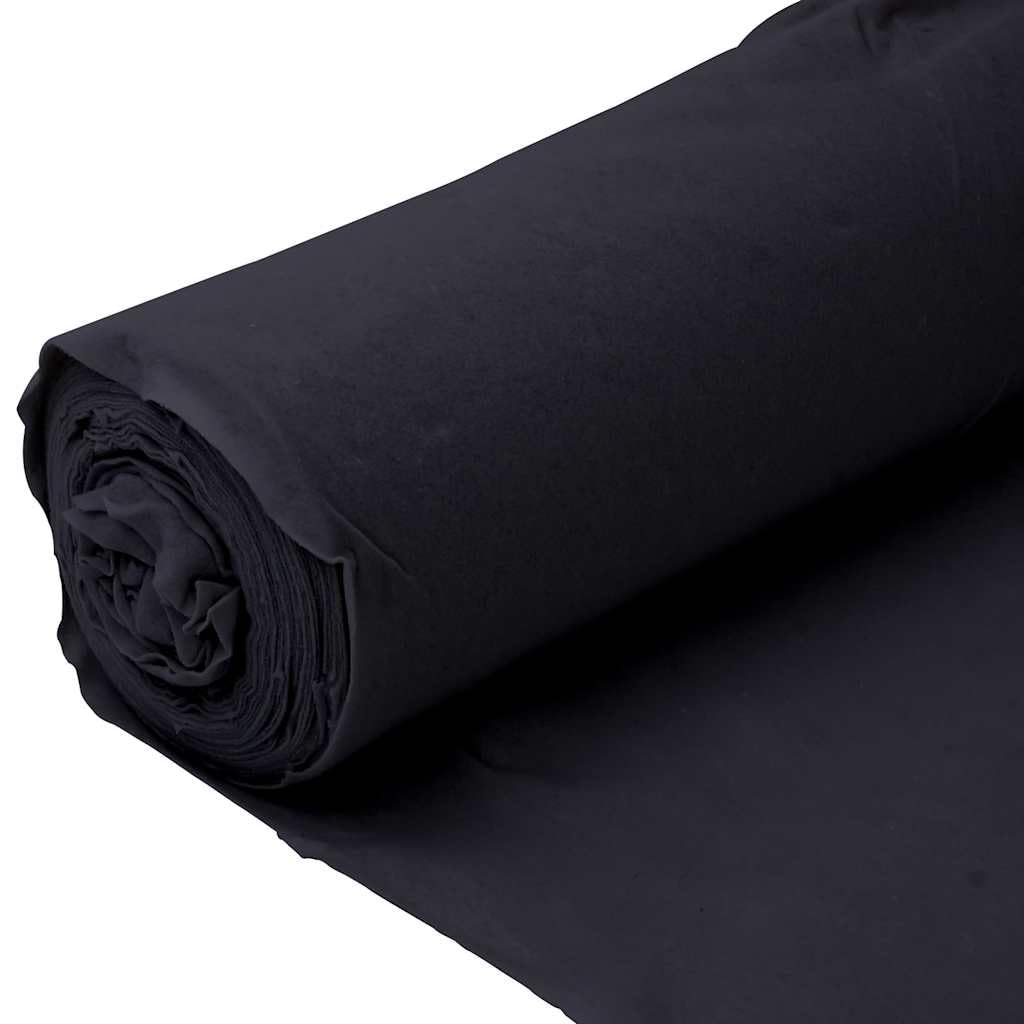 Geotextil Vlies Schwarz aus Polyesterfaser 1 x 50 m, 100 g m2, Unkrautvlies Gartenvlies Bodenvlies Mulchvlies für Beetfolie, Drainage, Kiesweg und Rasenpflege