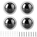 4pcs Dummy Dome Camera, Simulation Camera CCTV Dummy Fake Security Camera, Dome Simulation Camera CCTV Dummy Fake Security Camera with Flashing Led Light (White)