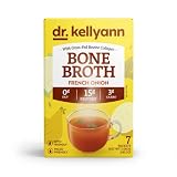 Dr. Kellyann Bone Broth Collagen Powder Packets (7 Servings, 1 Box) - French Onion, 16g Protein/Serv