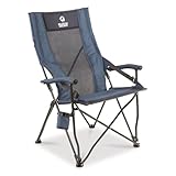 Guide Gear Portable Hardarm Chair, with Carry Bag, for Camping Outdoors, Sporting Events, Beach, Travel Blue