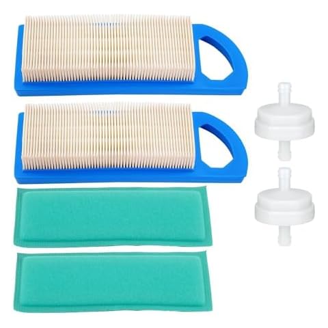 Buckbock 697153 Air Filter for Briggs & Stratton 698083 795115 697634 697153 5043 697014 797008 Lawn Mower 2Pack Cover