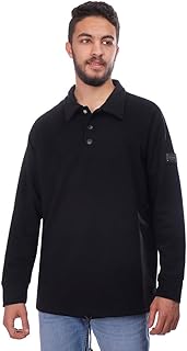 Coup 1600322 Fashionable Long Sleeve Sweatshirt for Men, Large, Black