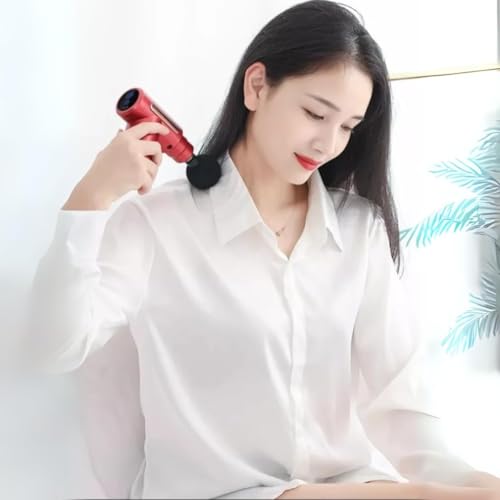 Image of HEEJ Powerful Handheld Deep Tissue Percussion Massage Gun with 4 Versatile Attachments Rechargeable Massager for Muscle Recovery, Pain Relief & Relaxation & Portable Design for Home & Gym Use