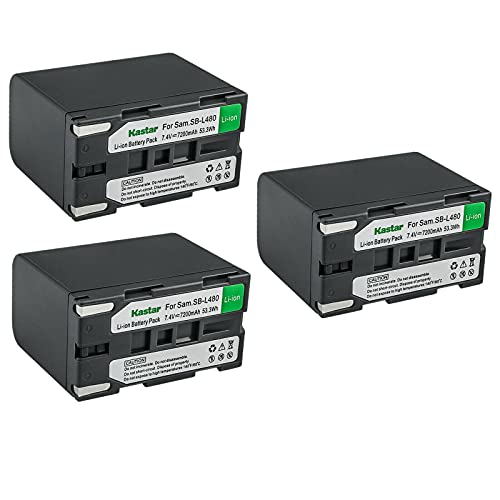 Kastar 3-Pack SB-L480 Battery Replacement for Mamiya Leaf Aptus-II 12, Mamiya Leaf Aptus-II 12R, Mamiya Leaf Aptus 17, Mamiya Leaf Aptus 22, Mamiya Leaf Aptus 65